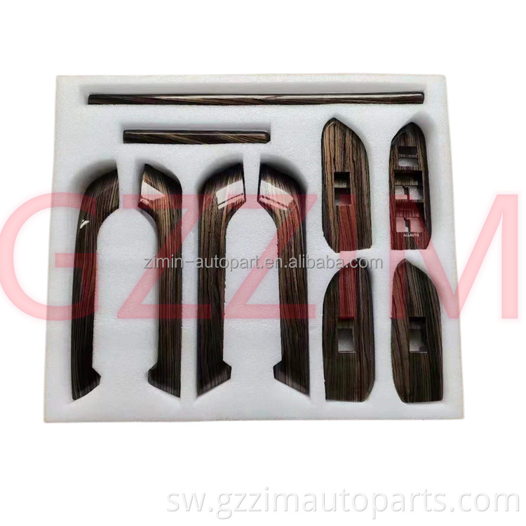 Vifaa Ambient Mwanga Mahogany Mambo ya Ndani ya Mlango Mwanga Mwanga kwa Prado FJ150 2018